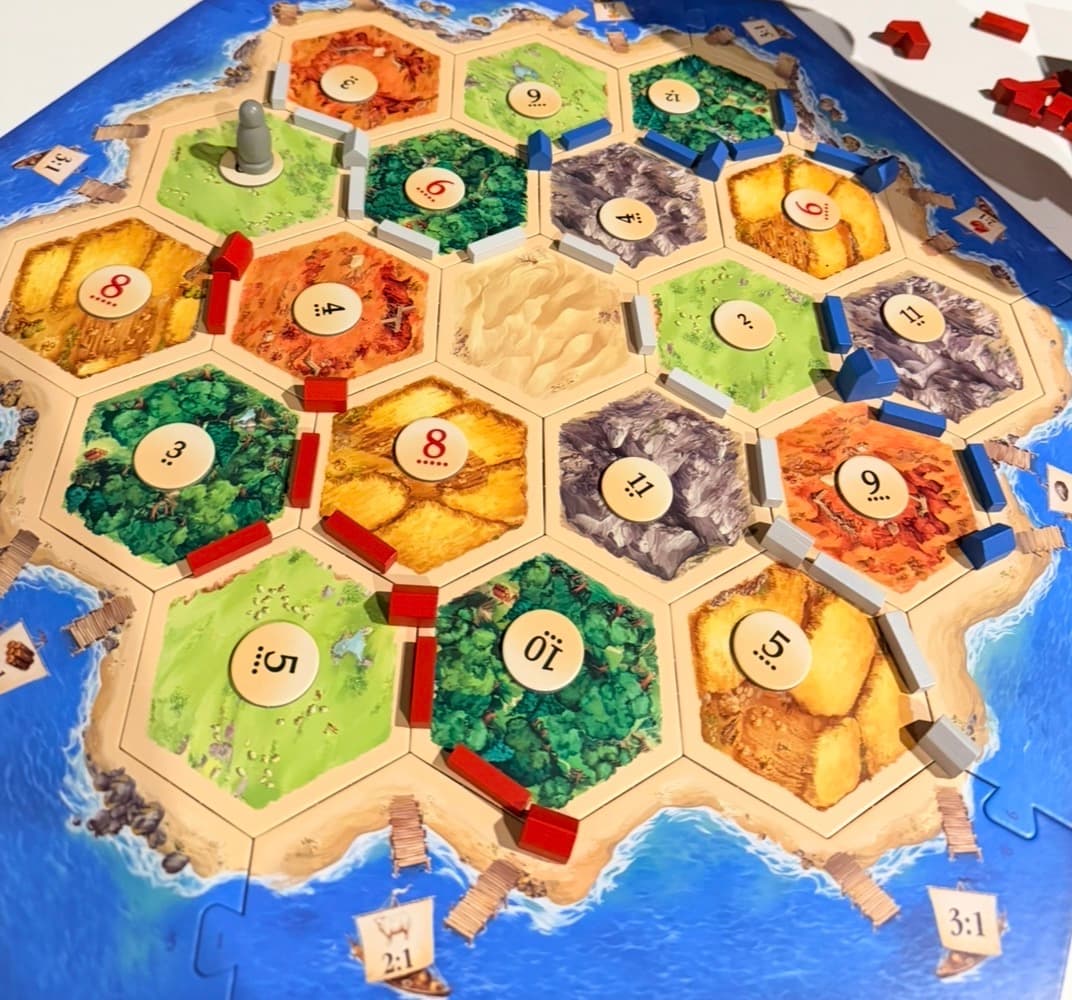 Group playing board games